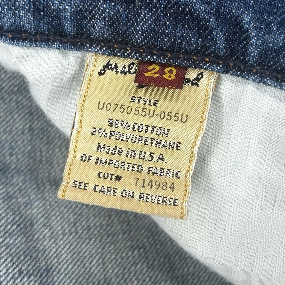 7 For All Mankind Jeans Women’s Size 28 Blue Low Rise Straight Leg 34.5” Inseam - Picture 11 of 13
